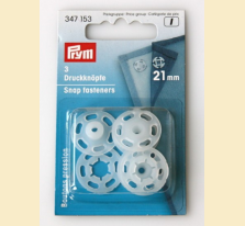 Set capse plastic de cusut, 21 mm - Prym