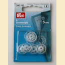 Set capse plastic de cusut, 15 mm - Prym