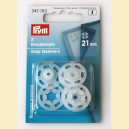 Set capse plastic de cusut, 21 mm - Prym