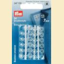 Set capse plastic de cusut 7 mm transparente - Prym