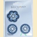 Emblema autocolanta flori jeans - Milward
